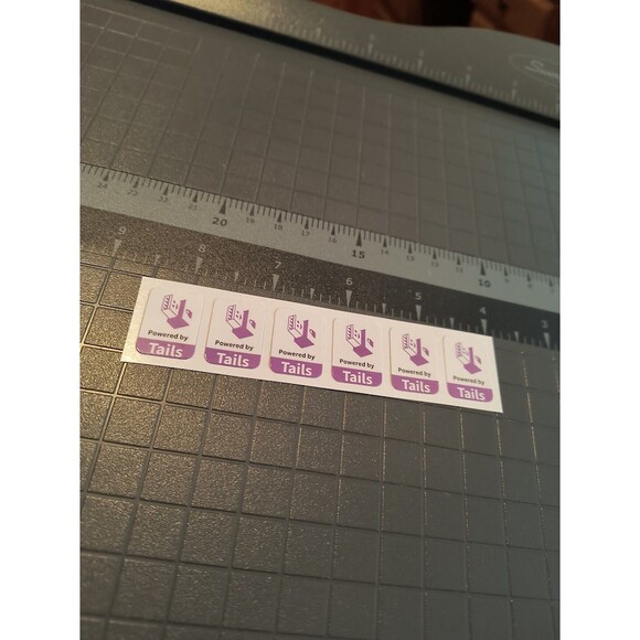 Tails Linux Tor Sticker / Decal / Badge (6 Pack) - Picture 2 of 3